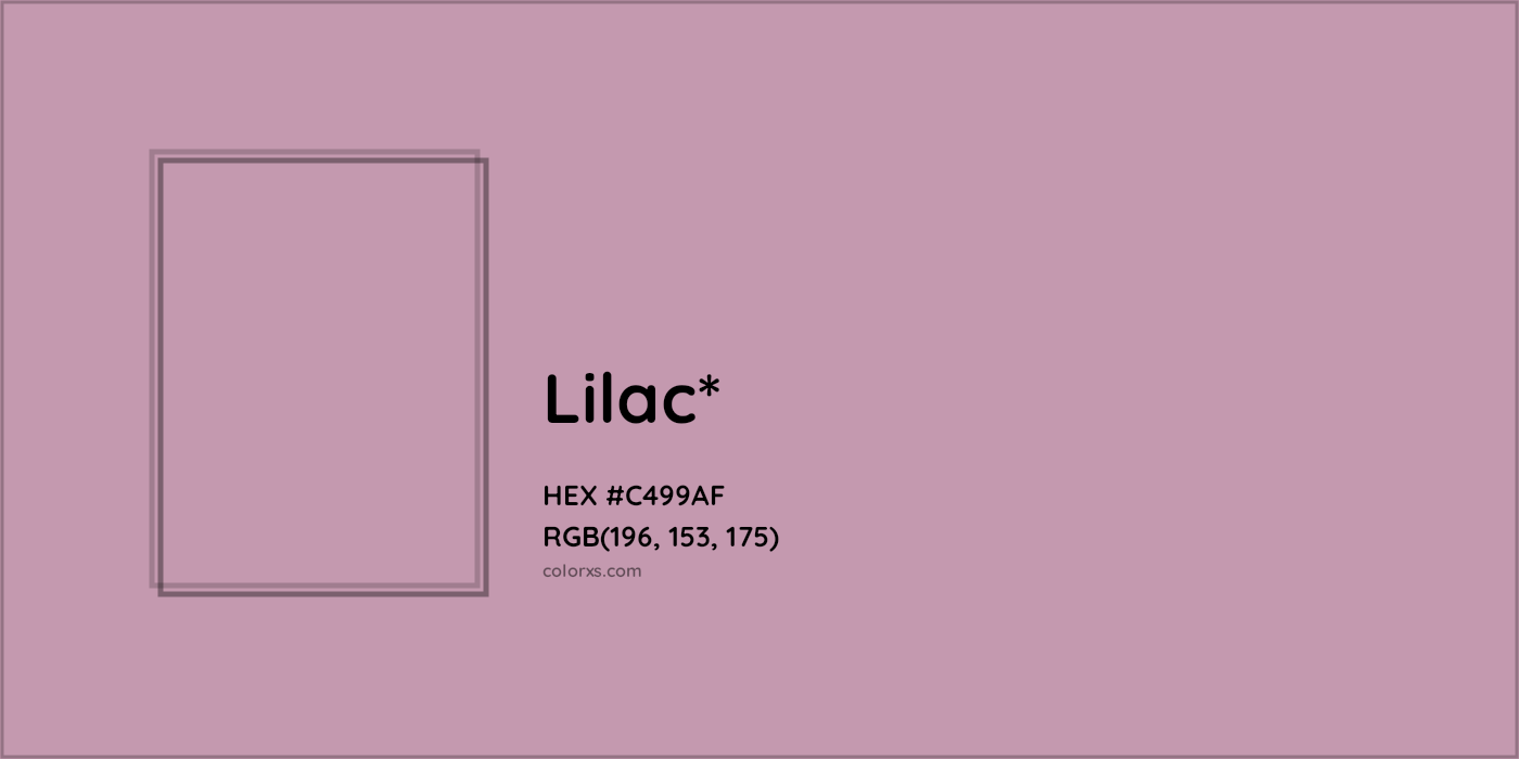 HEX #C499AF Color Name, Color Code, Palettes, Similar Paints, Images