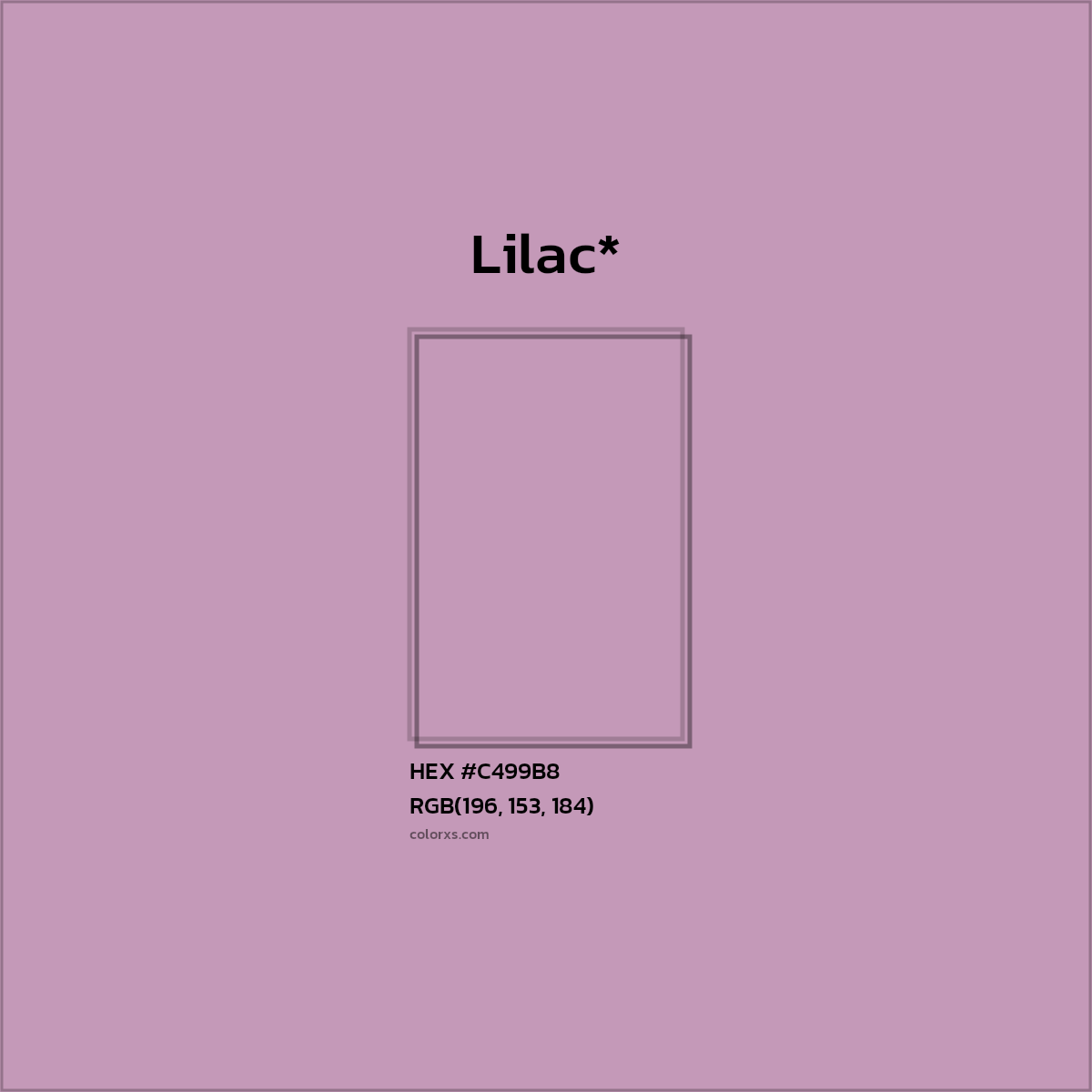 HEX #C499B8 Color Name, Color Code, Palettes, Similar Paints, Images