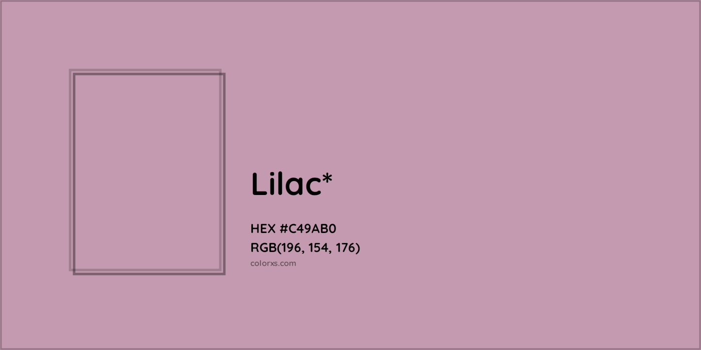 HEX #C49AB0 Color Name, Color Code, Palettes, Similar Paints, Images