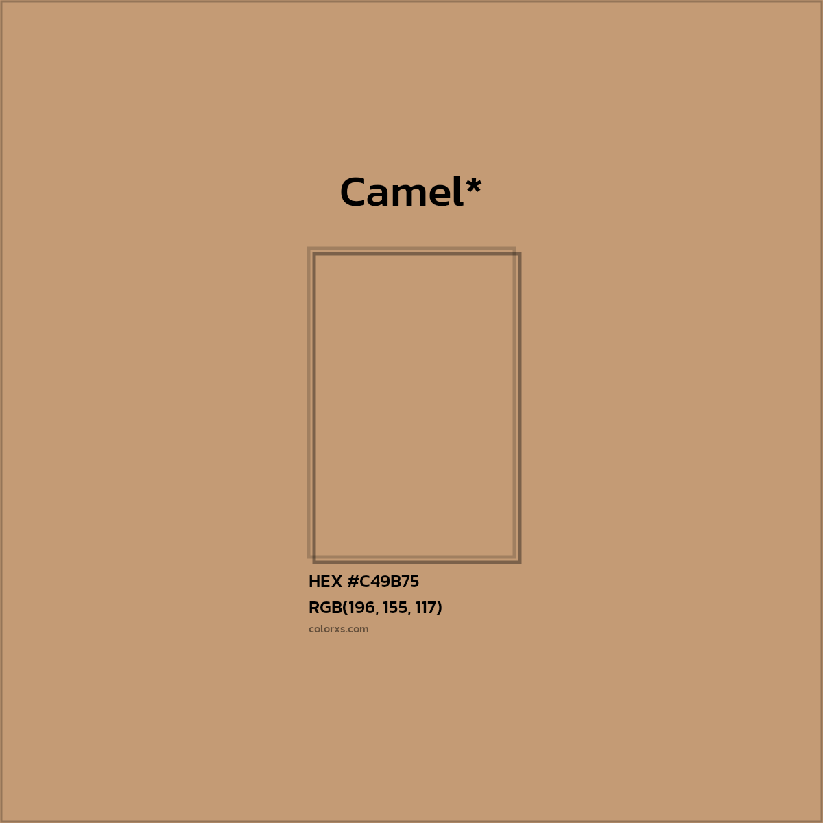 HEX #C49B75 Color Name, Color Code, Palettes, Similar Paints, Images