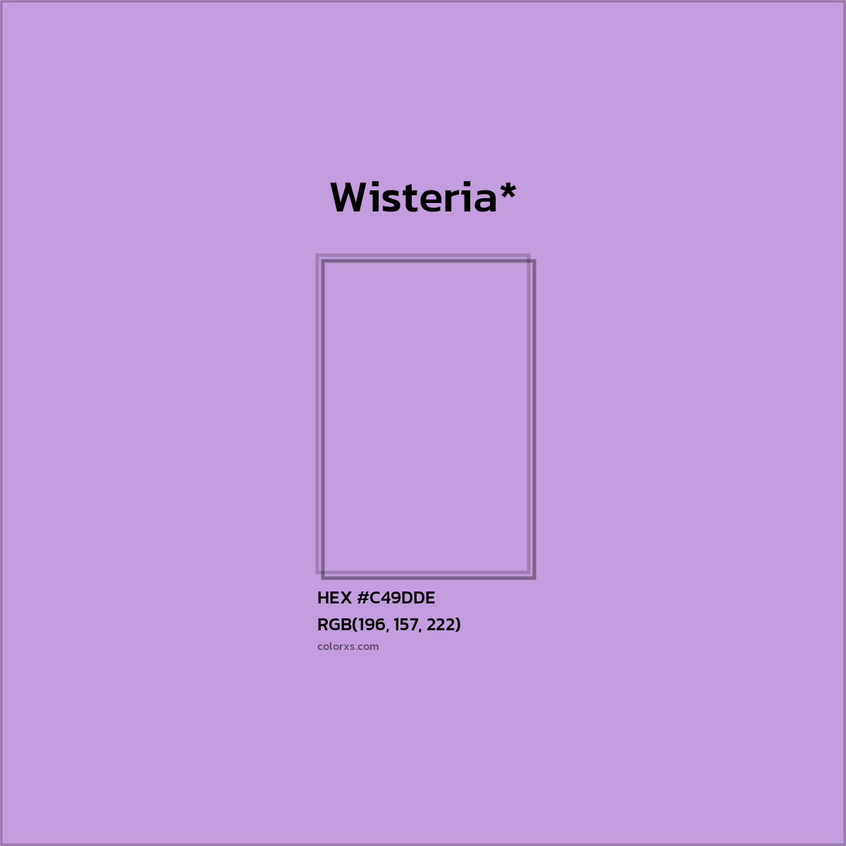 HEX #C49DDE Color Name, Color Code, Palettes, Similar Paints, Images