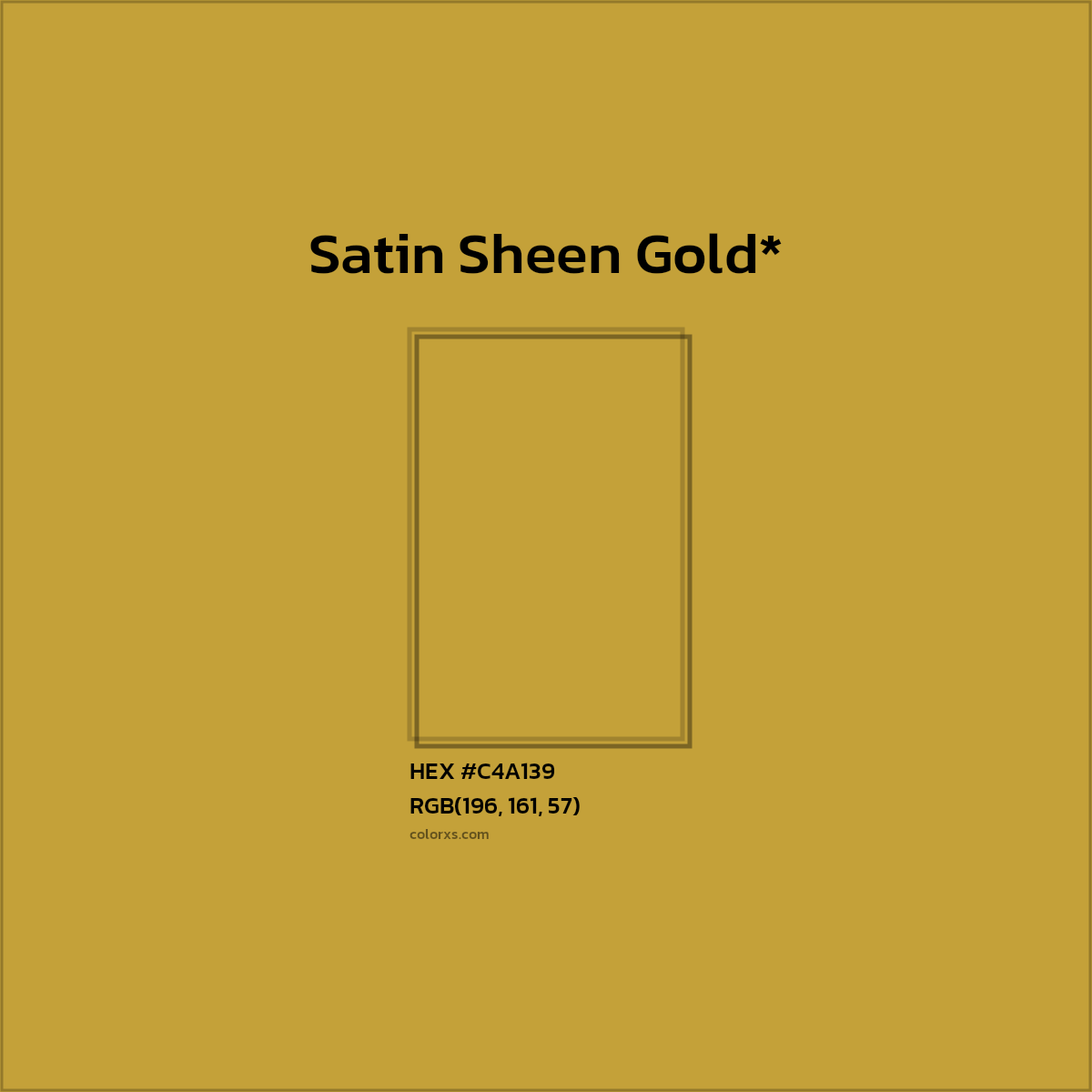 HEX #C4A139 Color Name, Color Code, Palettes, Similar Paints, Images