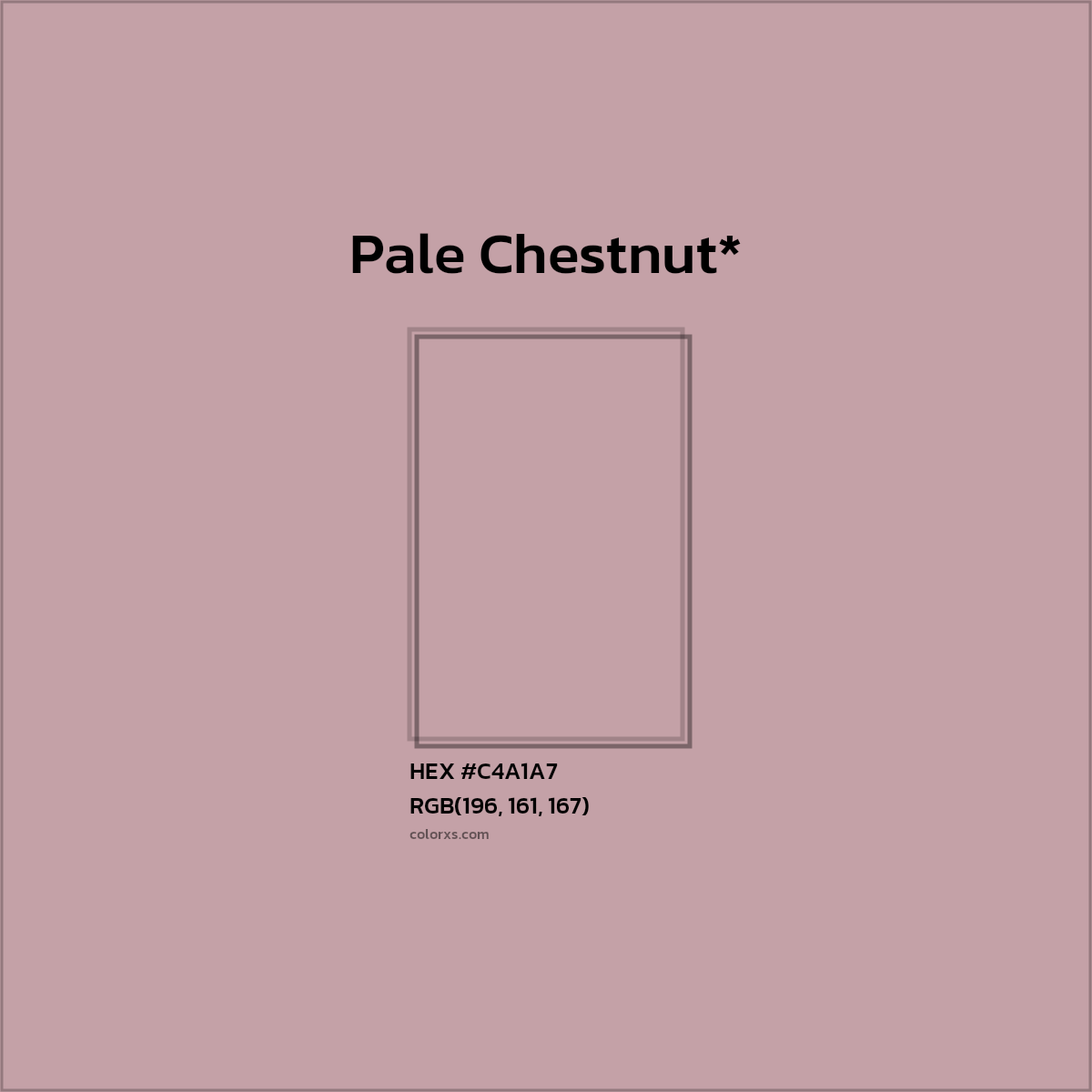 HEX #C4A1A7 Color Name, Color Code, Palettes, Similar Paints, Images