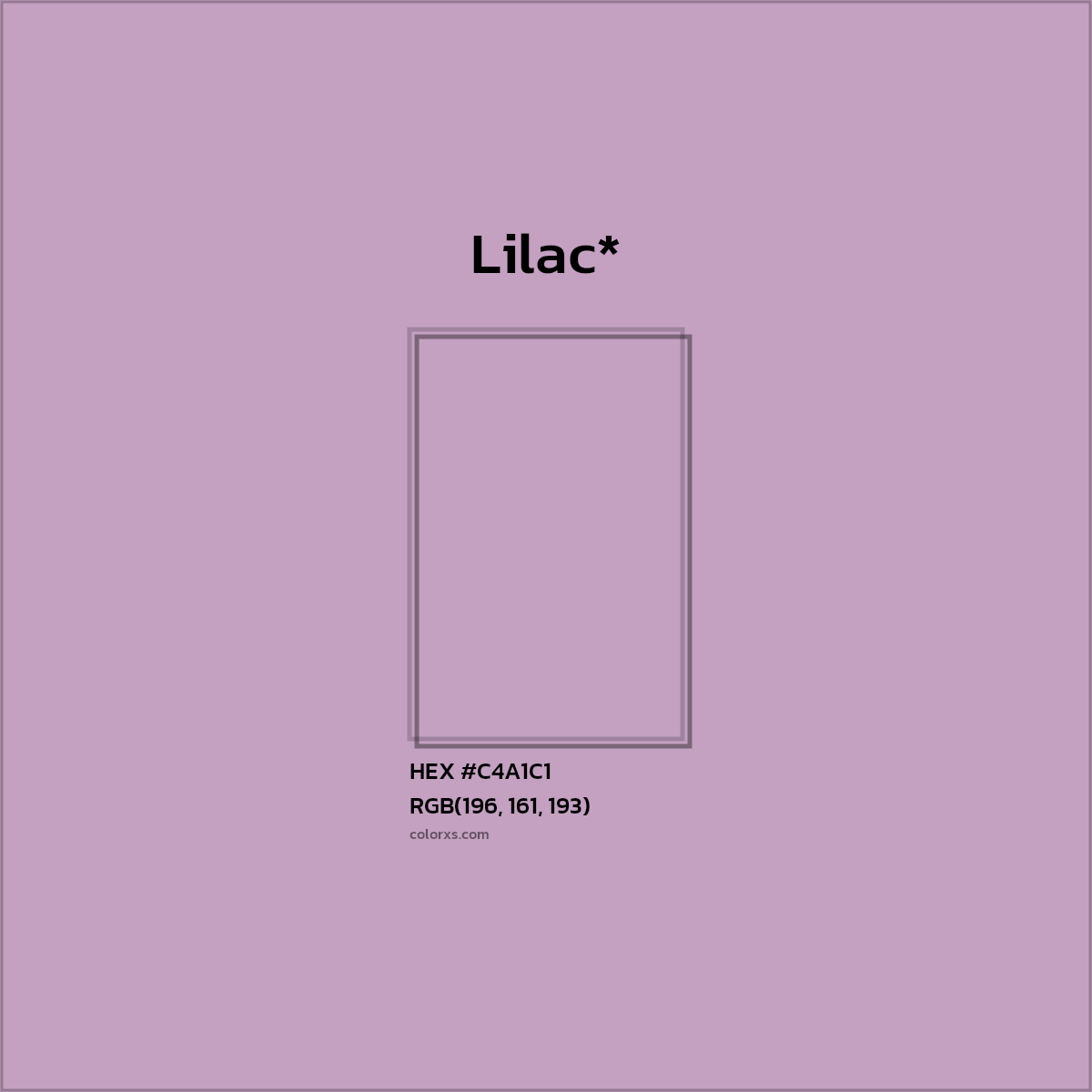 HEX #C4A1C1 Color Name, Color Code, Palettes, Similar Paints, Images