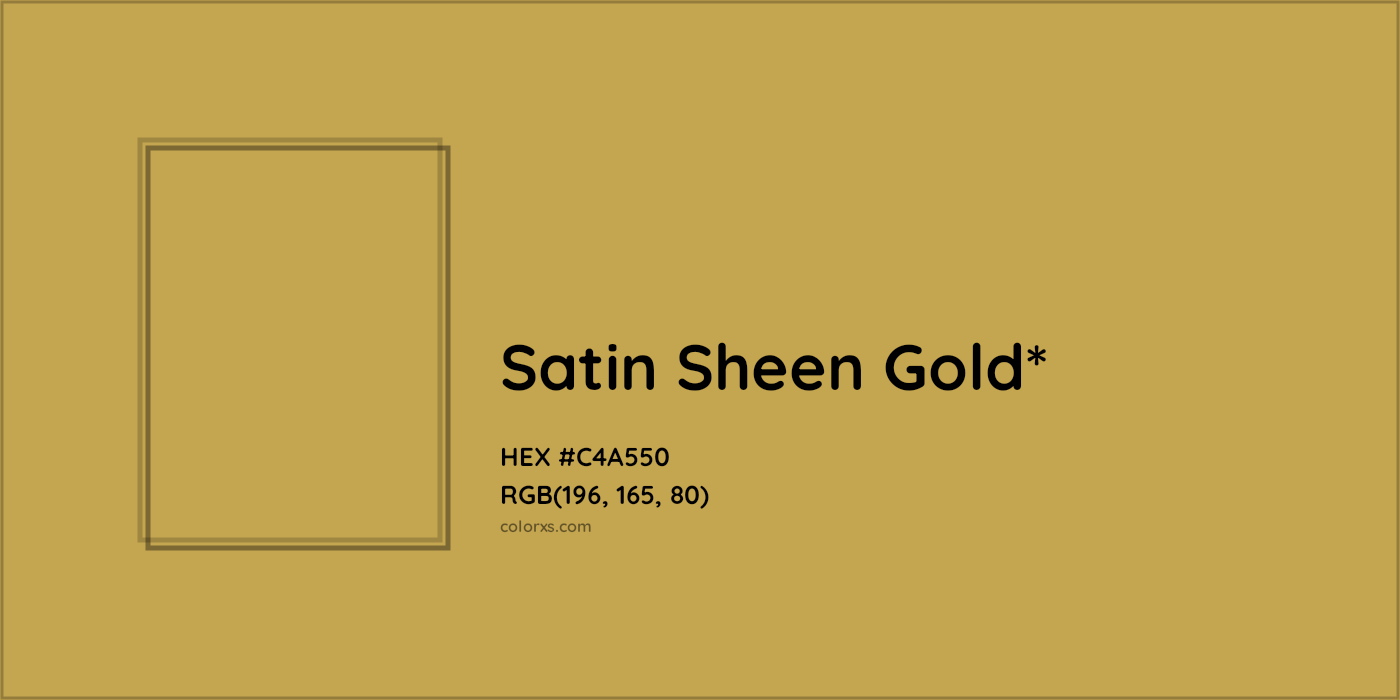 HEX #C4A550 Color Name, Color Code, Palettes, Similar Paints, Images