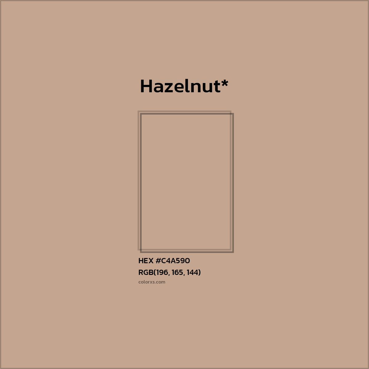 HEX #C4A590 Color Name, Color Code, Palettes, Similar Paints, Images