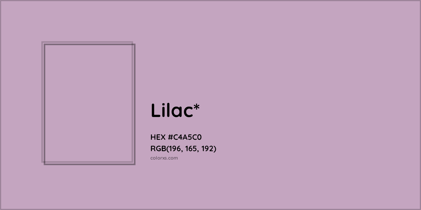 HEX #C4A5C0 Color Name, Color Code, Palettes, Similar Paints, Images