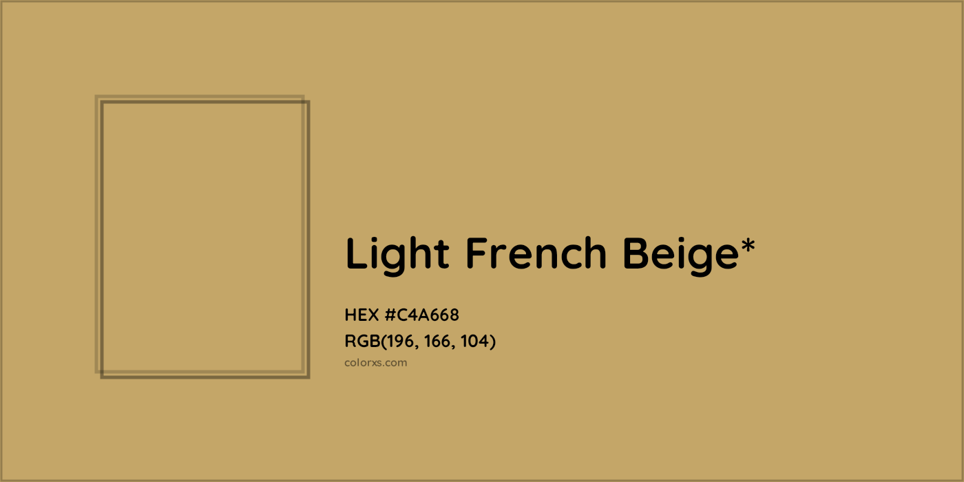HEX #C4A668 Color Name, Color Code, Palettes, Similar Paints, Images