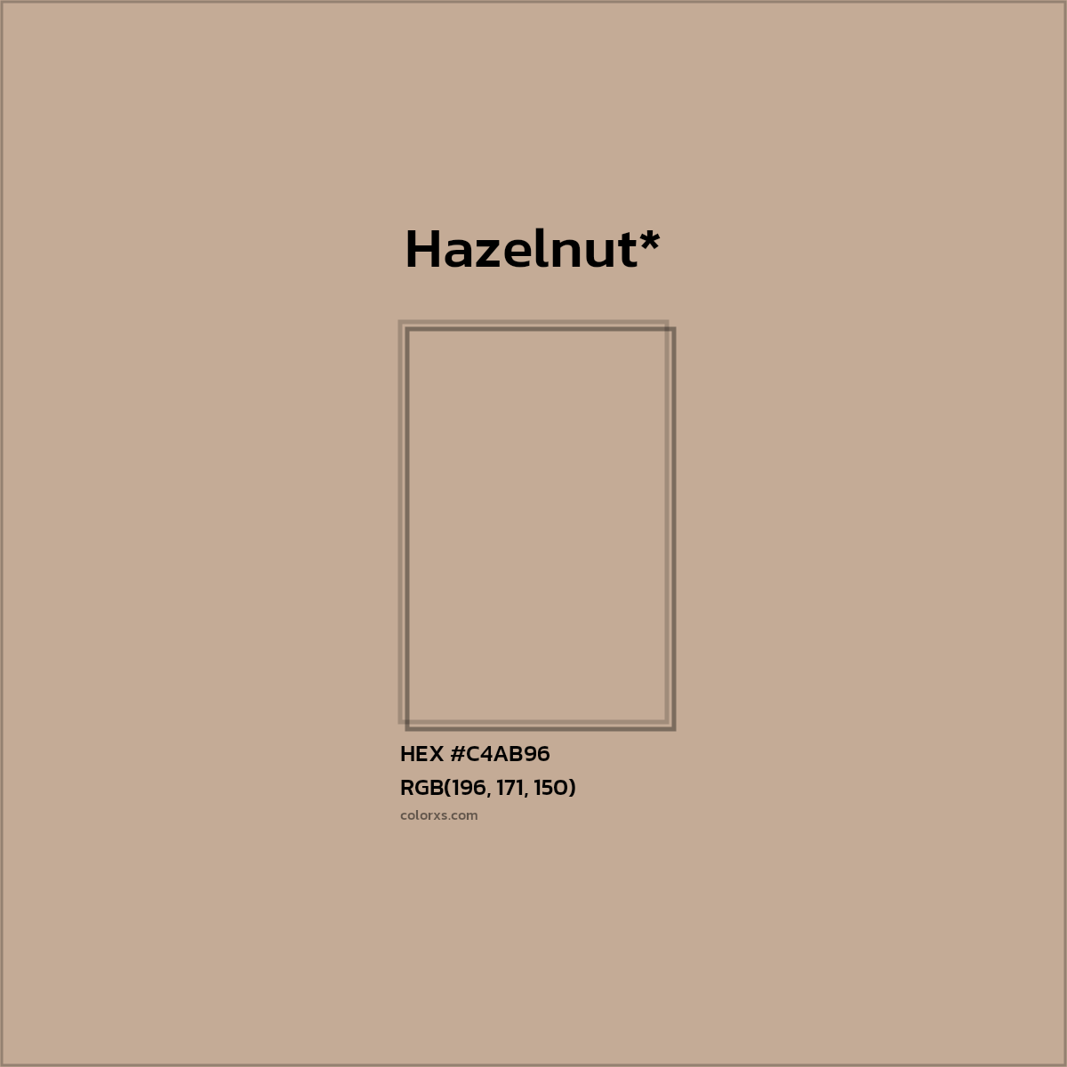 HEX #C4AB96 Color Name, Color Code, Palettes, Similar Paints, Images