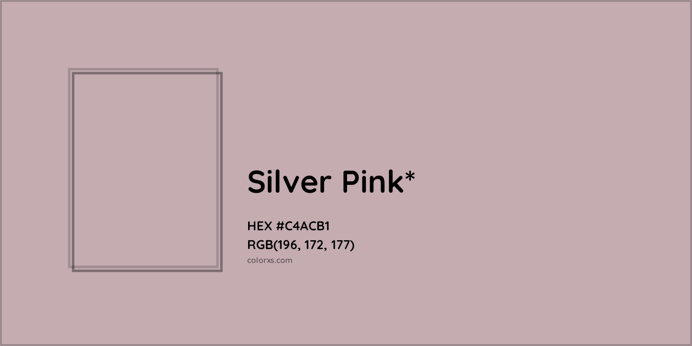 HEX #C4ACB1 Color Name, Color Code, Palettes, Similar Paints, Images