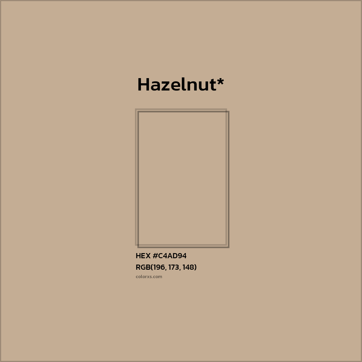 HEX #C4AD94 Color Name, Color Code, Palettes, Similar Paints, Images