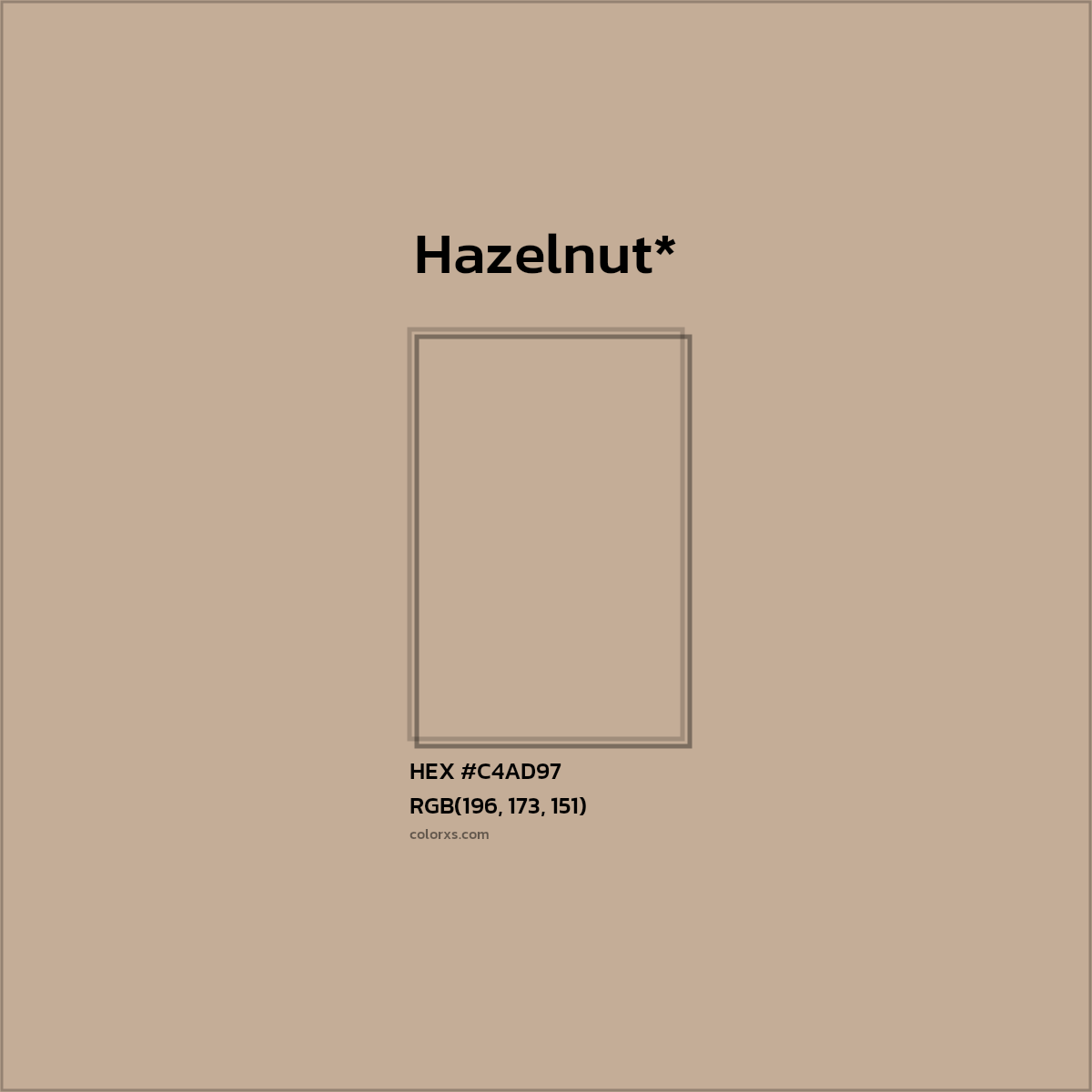 HEX #C4AD97 Color Name, Color Code, Palettes, Similar Paints, Images