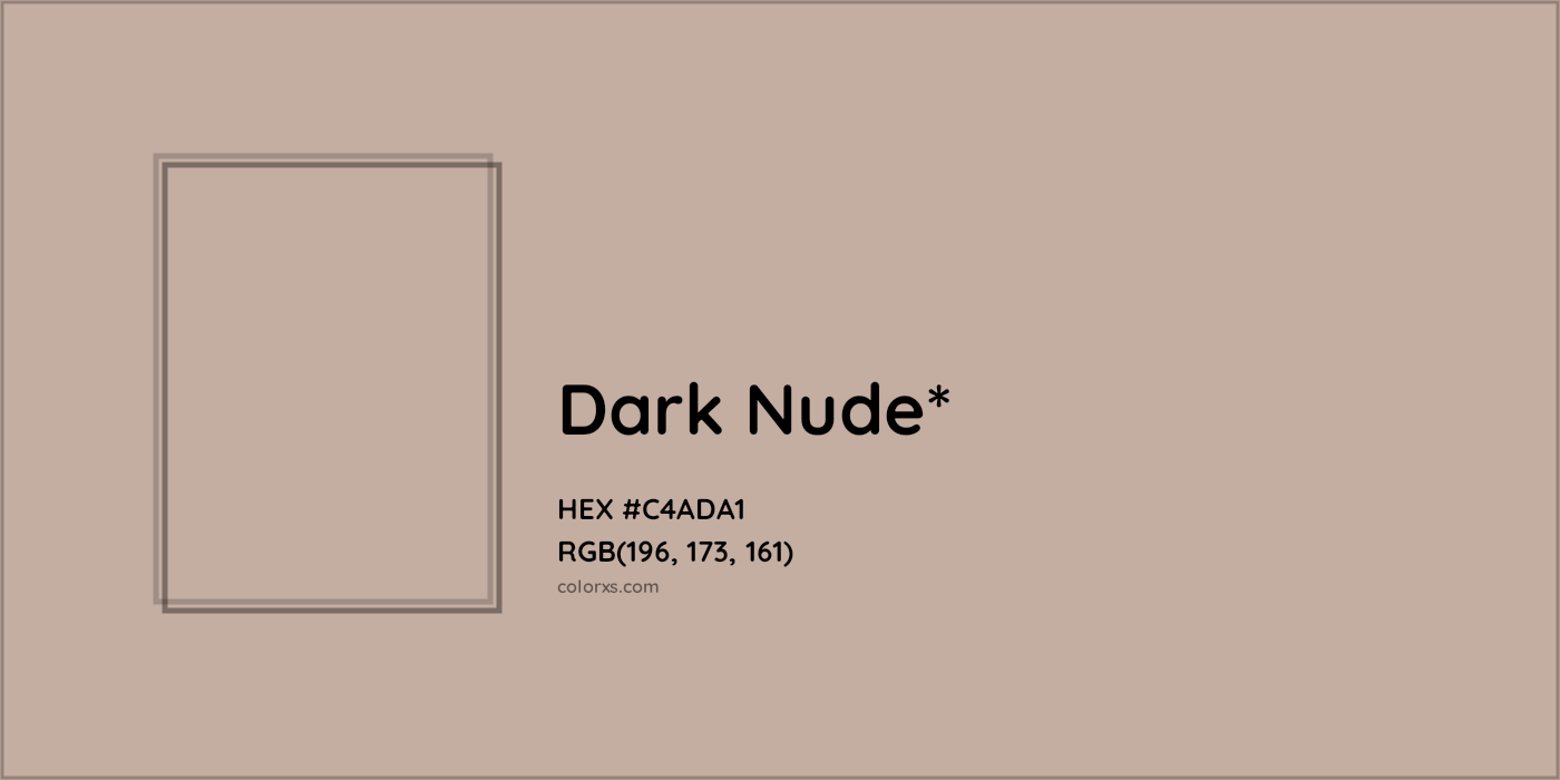 HEX #C4ADA1 Color Name, Color Code, Palettes, Similar Paints, Images