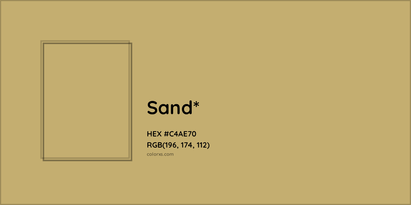 HEX #C4AE70 Color Name, Color Code, Palettes, Similar Paints, Images