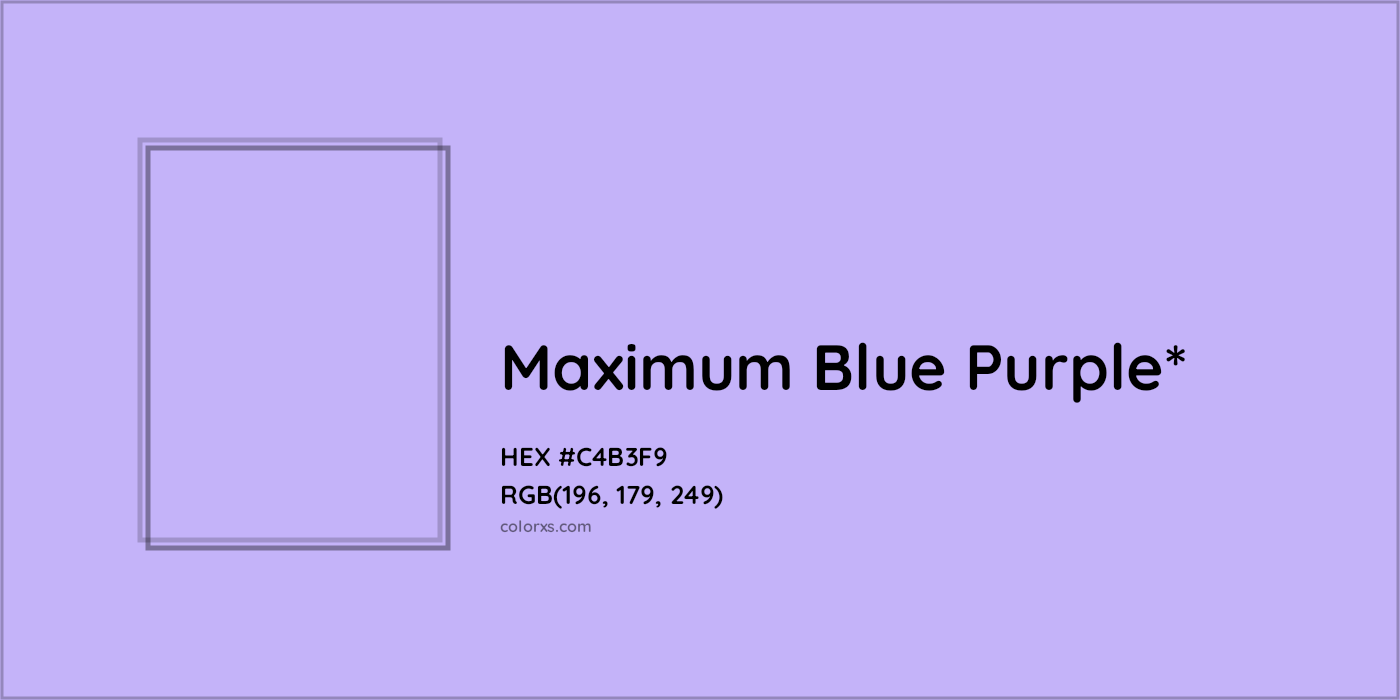 HEX #C4B3F9 Color Name, Color Code, Palettes, Similar Paints, Images