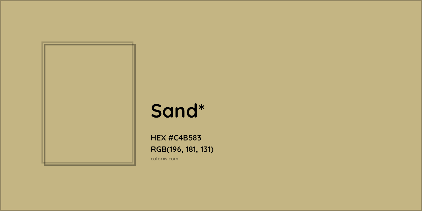 HEX #C4B583 Color Name, Color Code, Palettes, Similar Paints, Images