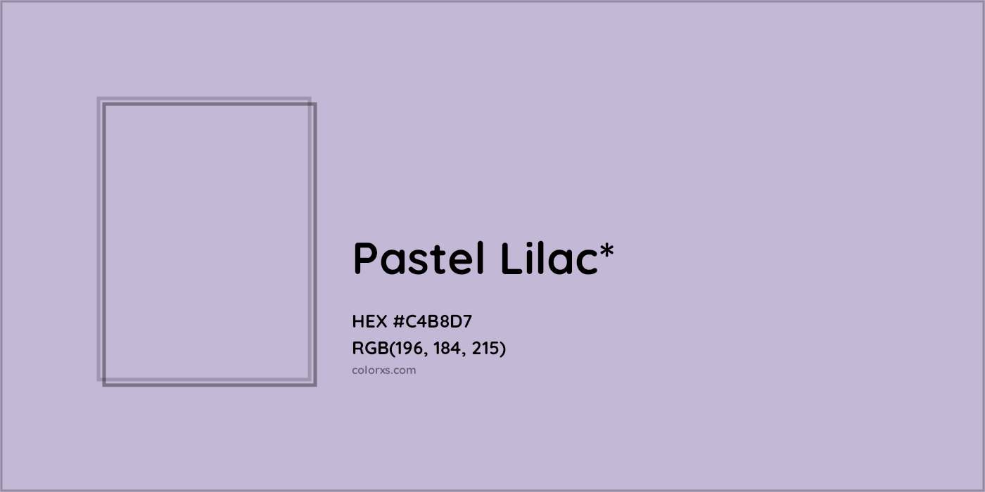 HEX #C4B8D7 Color Name, Color Code, Palettes, Similar Paints, Images