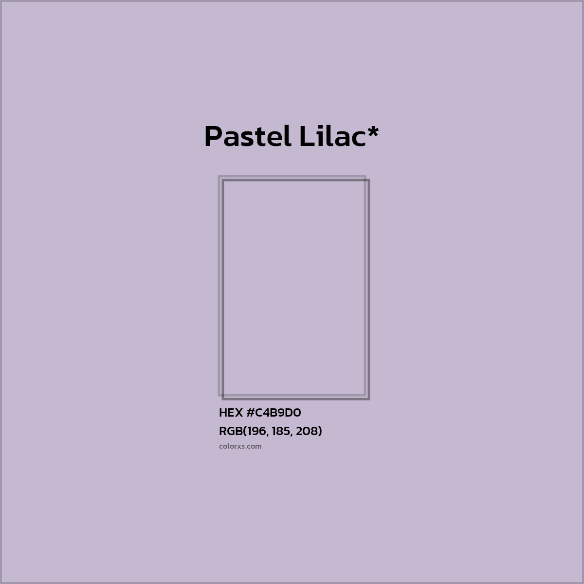 HEX #C4B9D0 Color Name, Color Code, Palettes, Similar Paints, Images