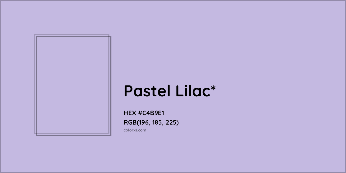 HEX #C4B9E1 Color Name, Color Code, Palettes, Similar Paints, Images