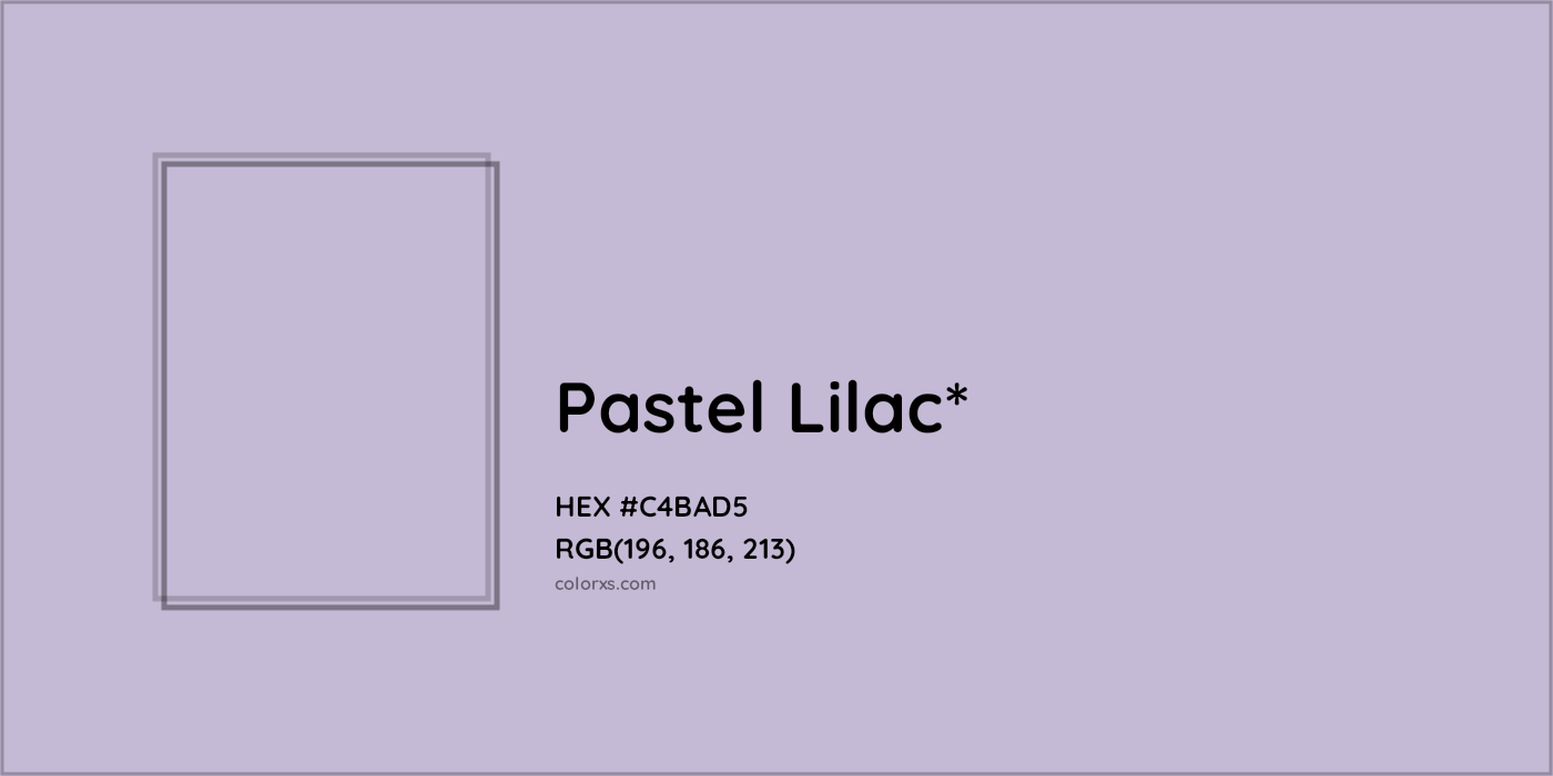 HEX #C4BAD5 Color Name, Color Code, Palettes, Similar Paints, Images