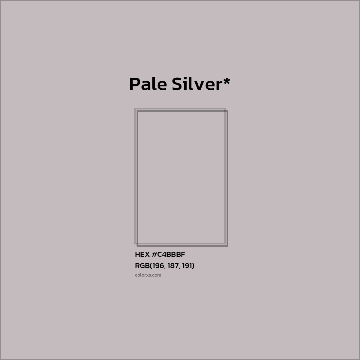 HEX #C4BBBF Color Name, Color Code, Palettes, Similar Paints, Images