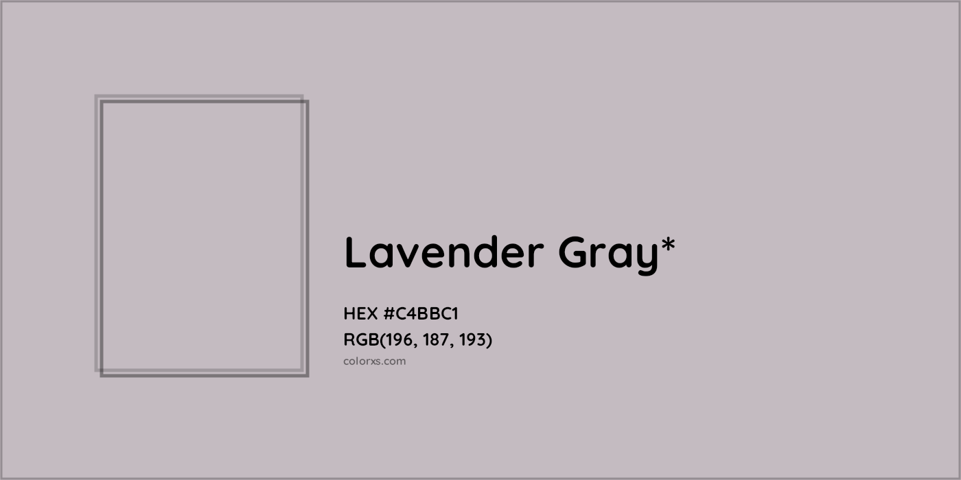 HEX #C4BBC1 Color Name, Color Code, Palettes, Similar Paints, Images