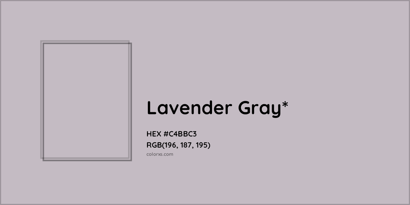 HEX #C4BBC3 Color Name, Color Code, Palettes, Similar Paints, Images