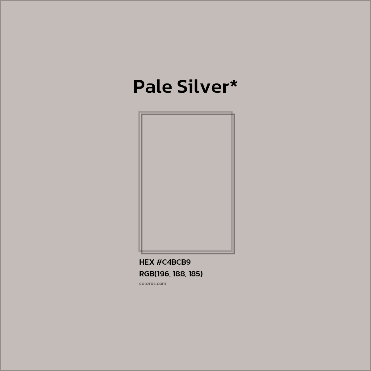 HEX #C4BCB9 Color Name, Color Code, Palettes, Similar Paints, Images