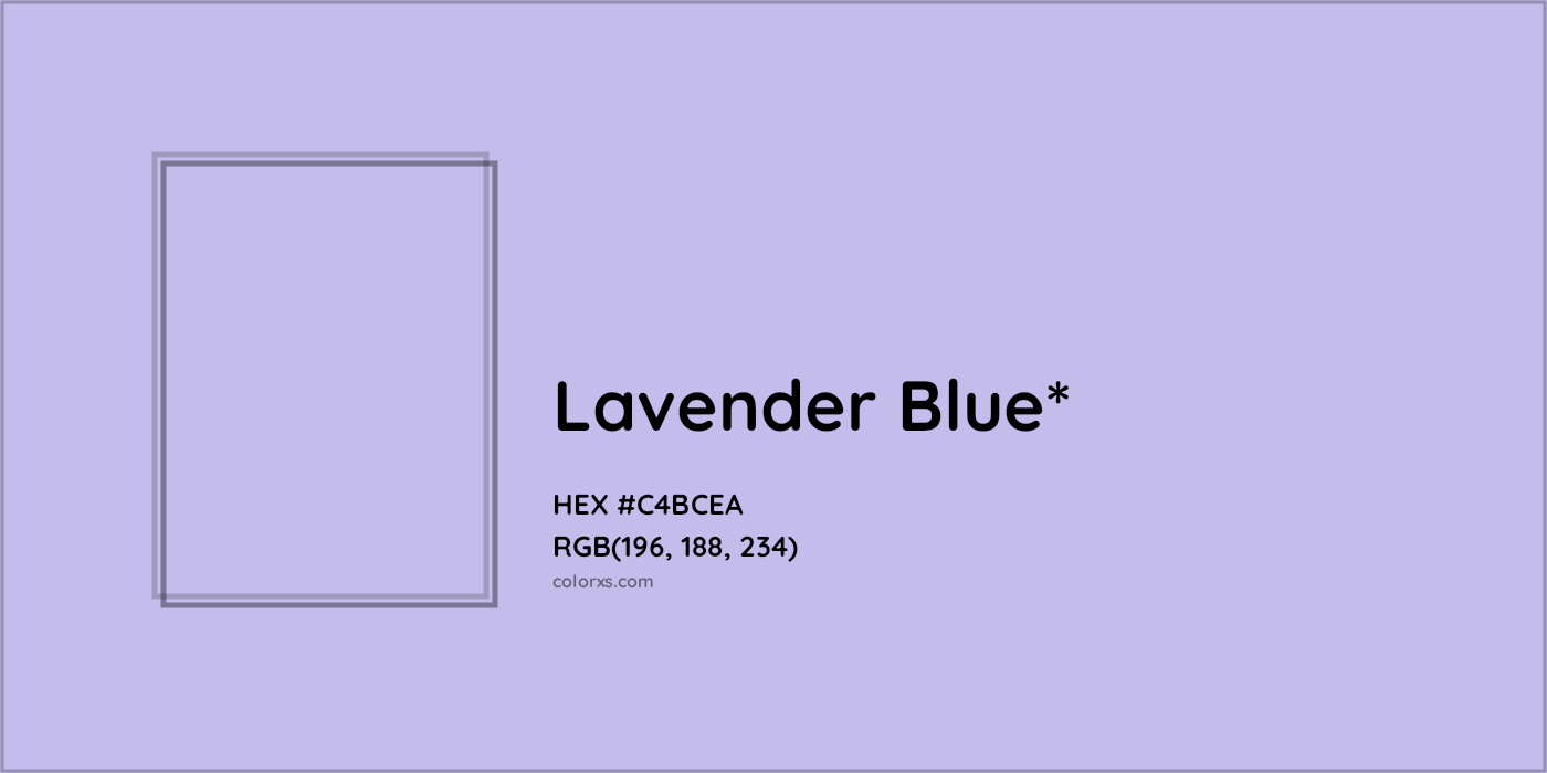 HEX #C4BCEA Color Name, Color Code, Palettes, Similar Paints, Images