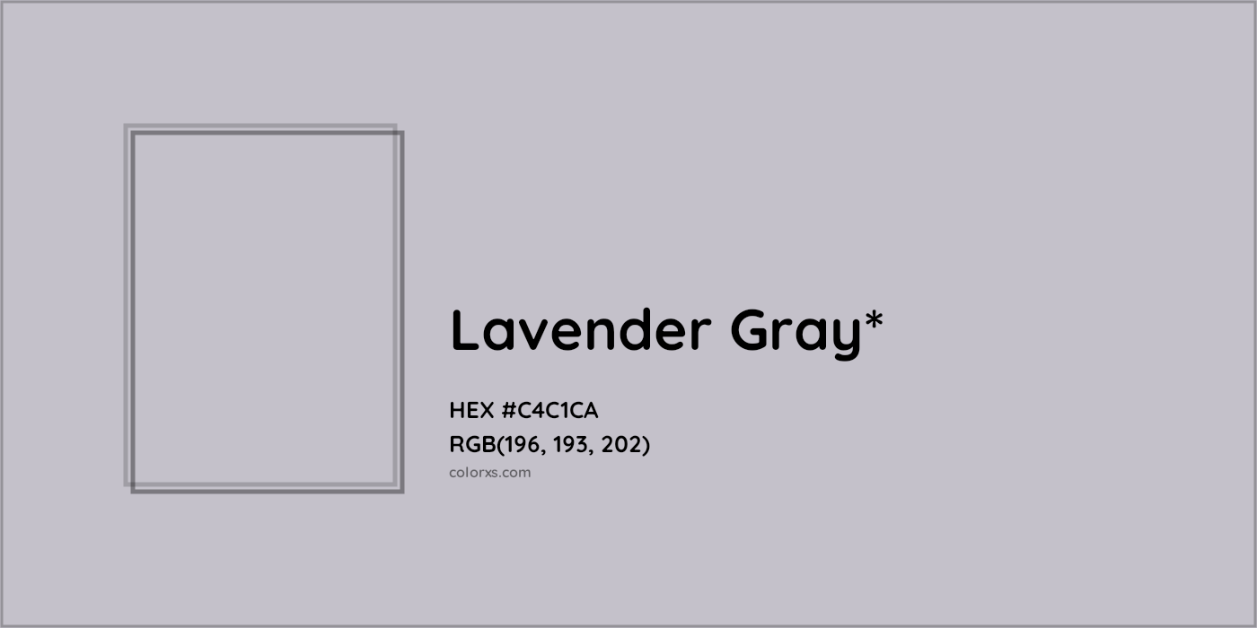 HEX #C4C1CA Color Name, Color Code, Palettes, Similar Paints, Images