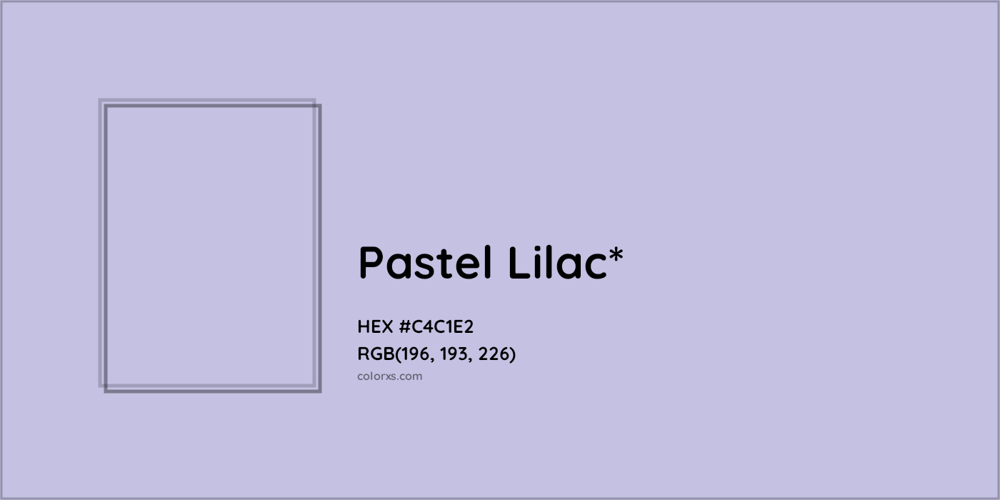HEX #C4C1E2 Color Name, Color Code, Palettes, Similar Paints, Images