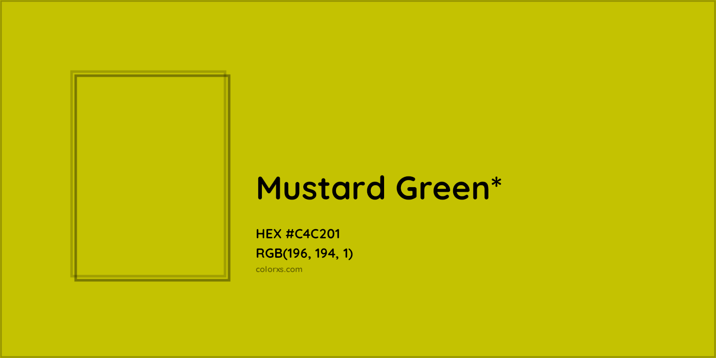 HEX #C4C201 Color Name, Color Code, Palettes, Similar Paints, Images