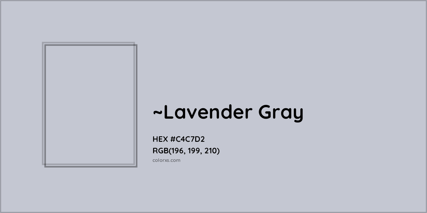 HEX #C4C7D2 Color Name, Color Code, Palettes, Similar Paints, Images