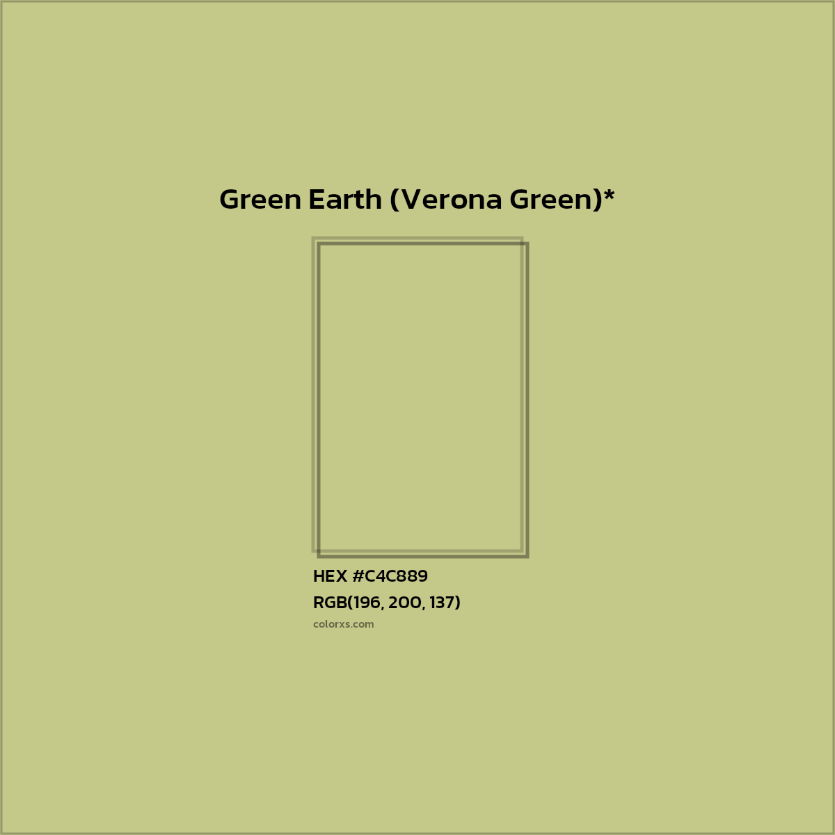 HEX #C4C889 Color Name, Color Code, Palettes, Similar Paints, Images