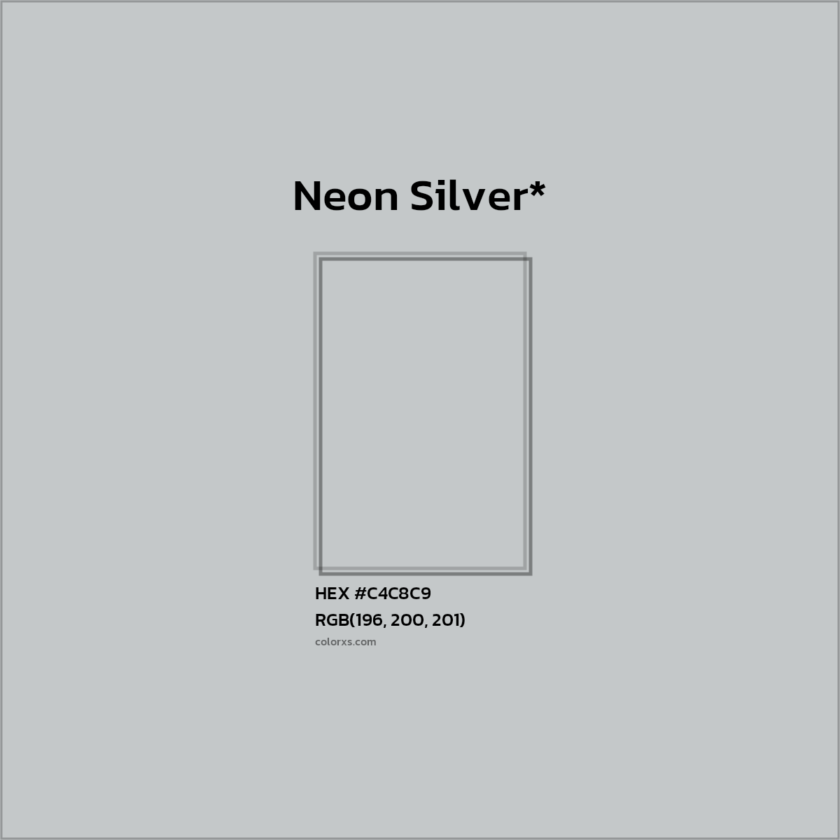 HEX #C4C8C9 Color Name, Color Code, Palettes, Similar Paints, Images