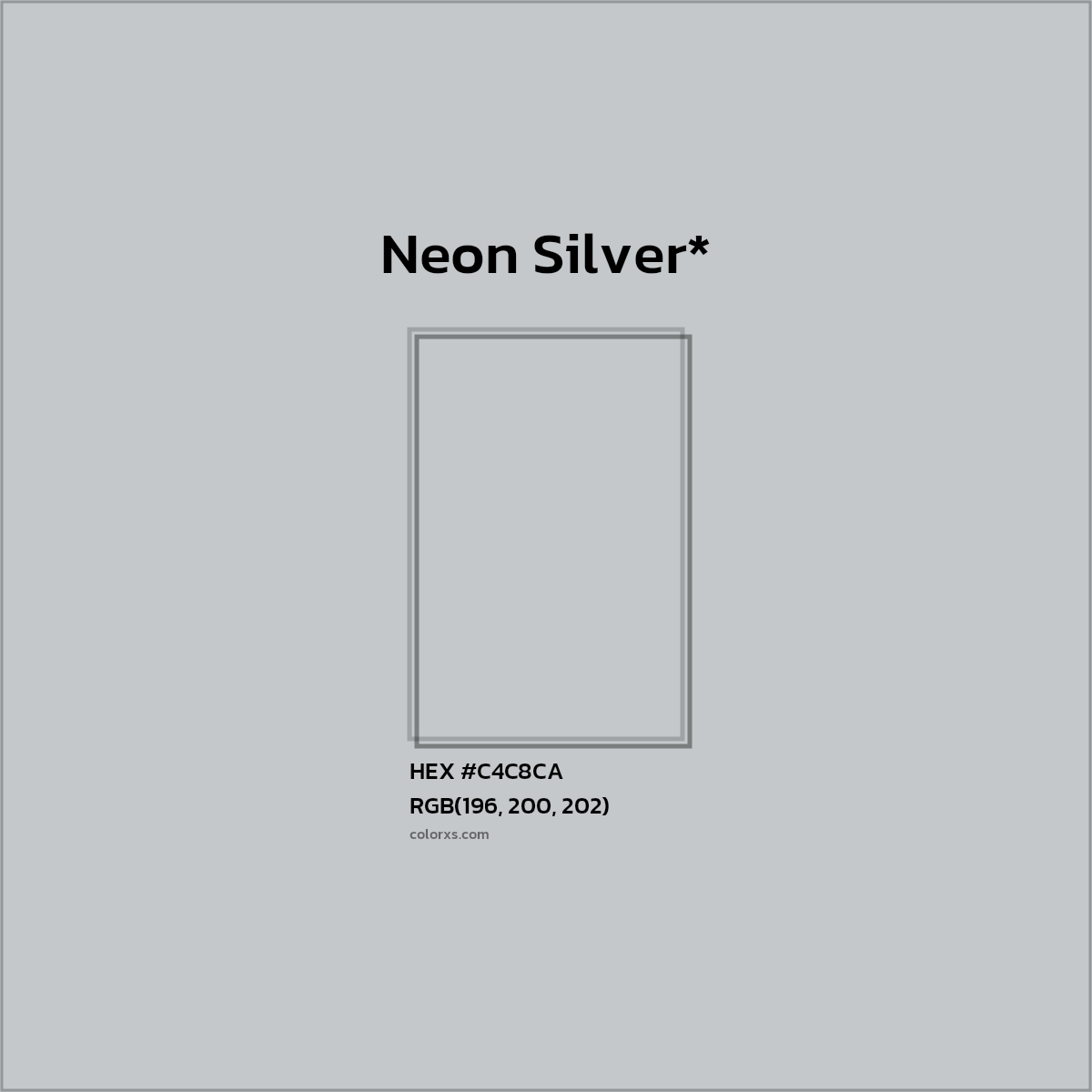 HEX #C4C8CA Color Name, Color Code, Palettes, Similar Paints, Images