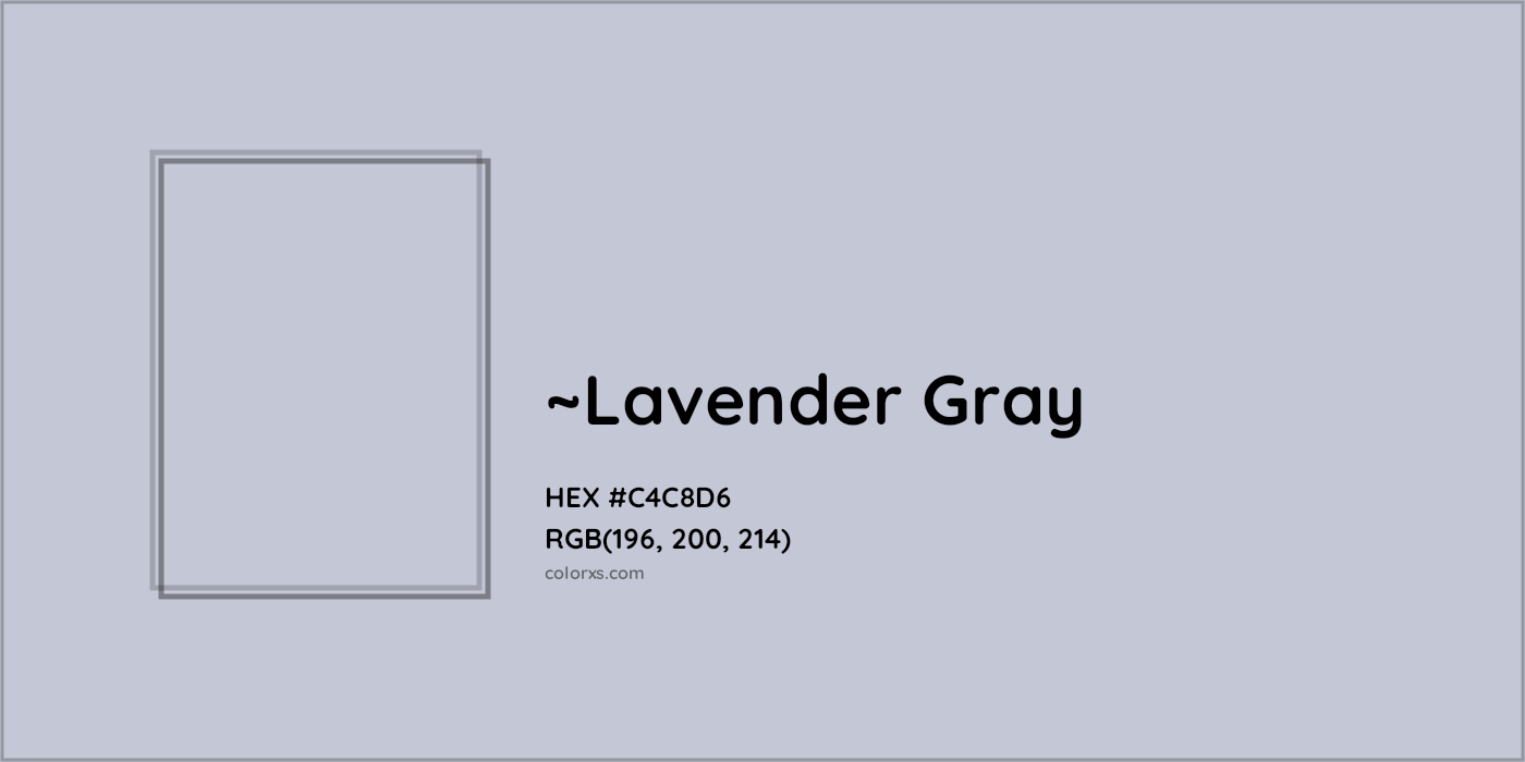 HEX #C4C8D6 Color Name, Color Code, Palettes, Similar Paints, Images