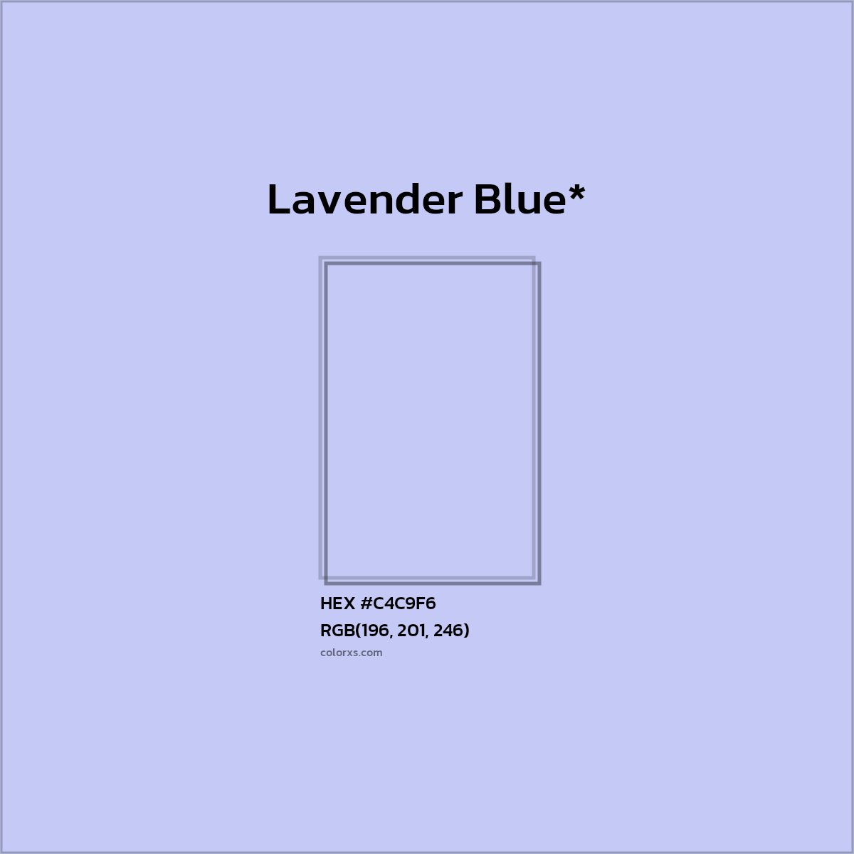 HEX #C4C9F6 Color Name, Color Code, Palettes, Similar Paints, Images