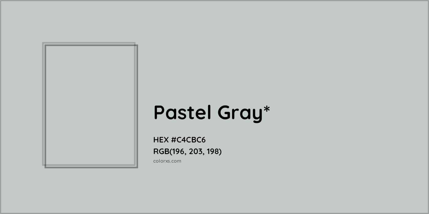 HEX #C4CBC6 Color Name, Color Code, Palettes, Similar Paints, Images