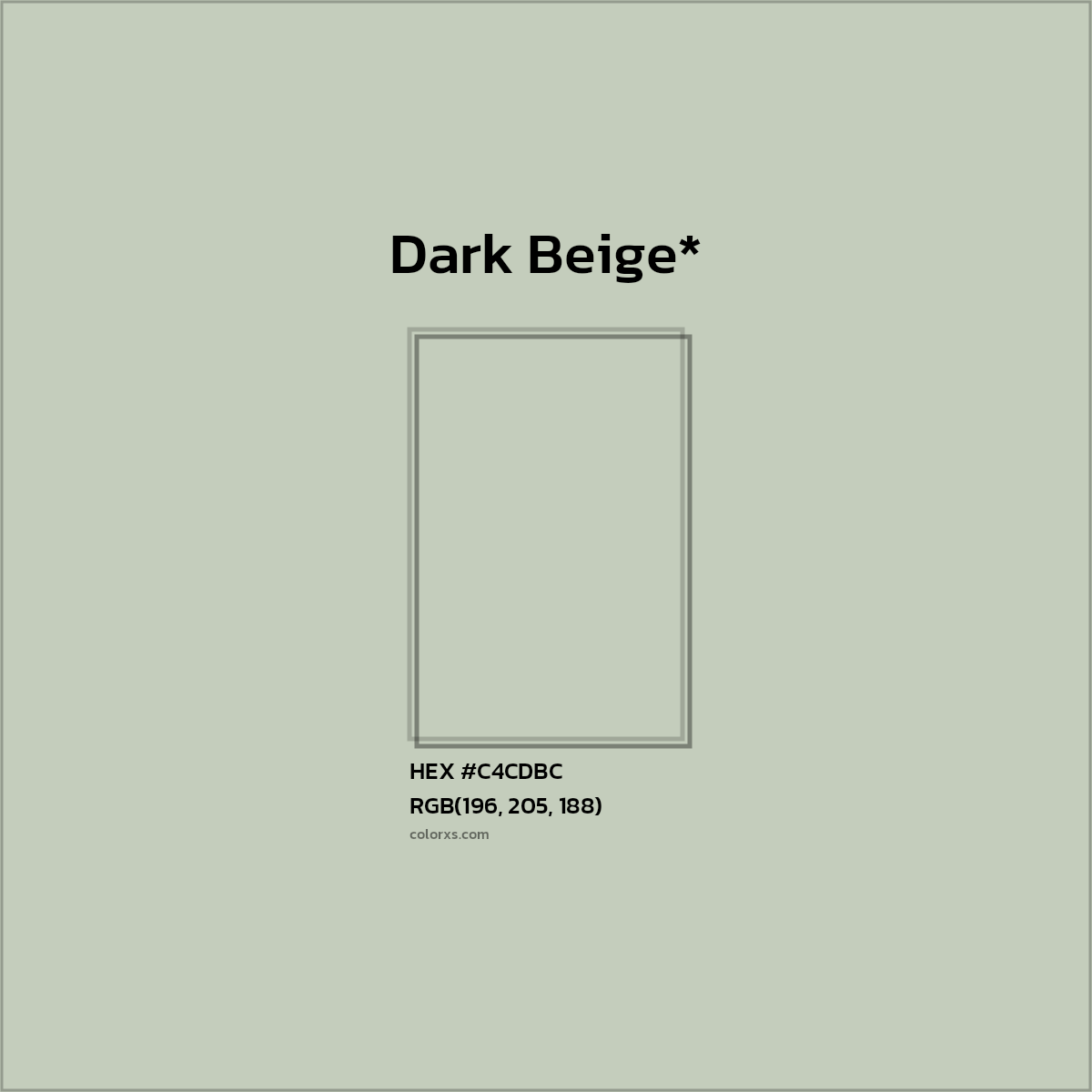 HEX #C4CDBC Color Name, Color Code, Palettes, Similar Paints, Images