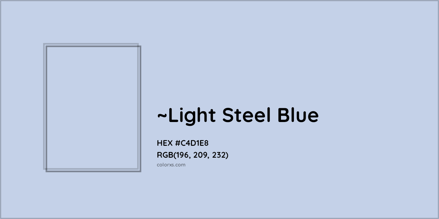 HEX #C4D1E8 Color Name, Color Code, Palettes, Similar Paints, Images