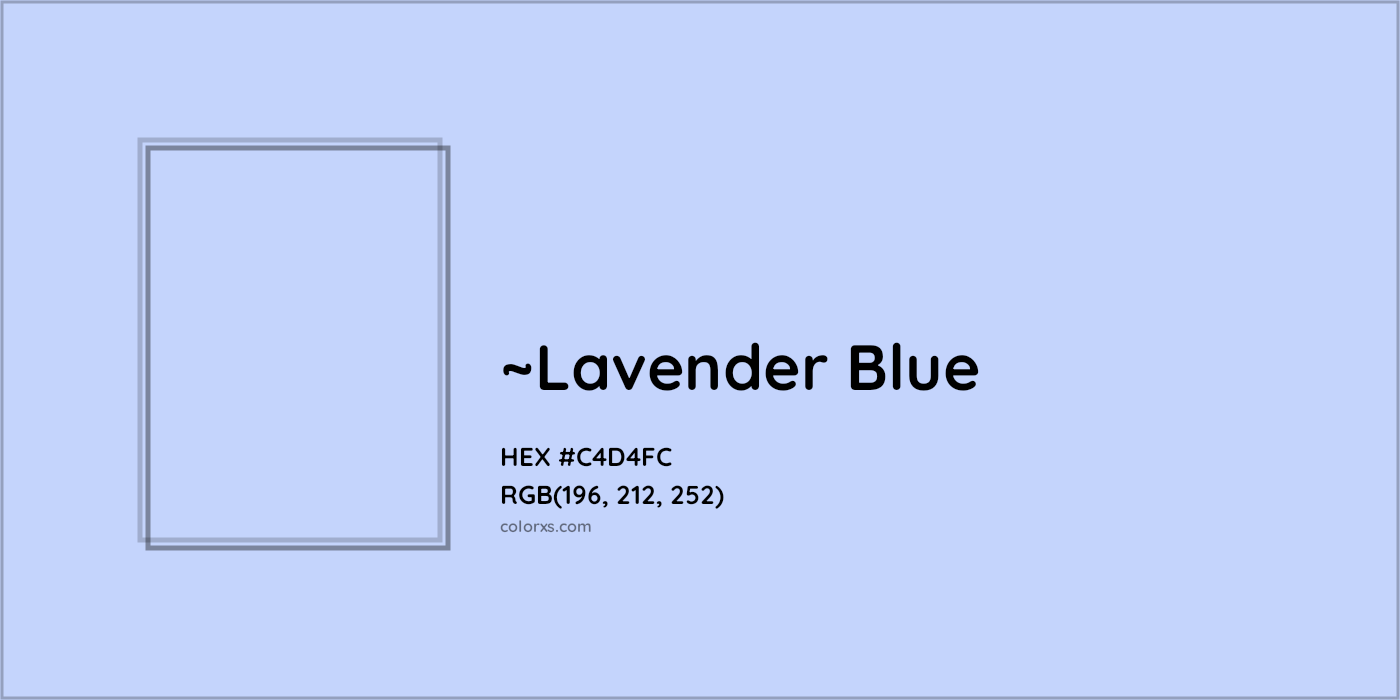 HEX #C4D4FC Color Name, Color Code, Palettes, Similar Paints, Images