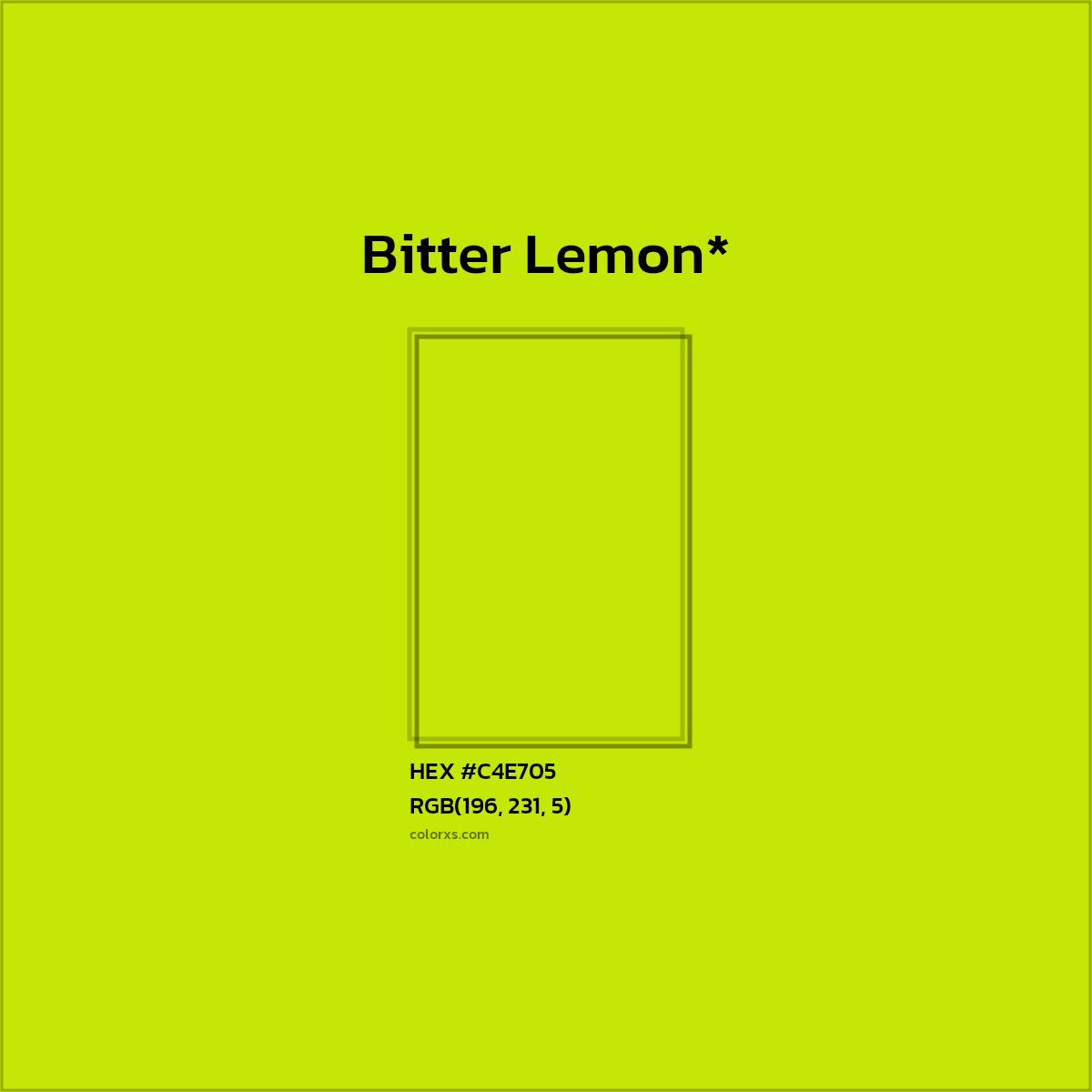HEX #C4E705 Color Name, Color Code, Palettes, Similar Paints, Images