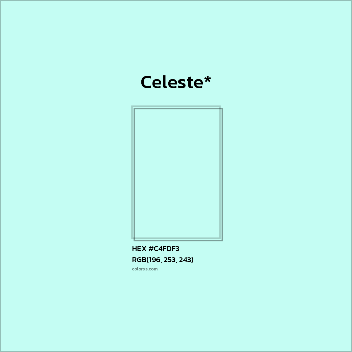 HEX #C4FDF3 Color Name, Color Code, Palettes, Similar Paints, Images
