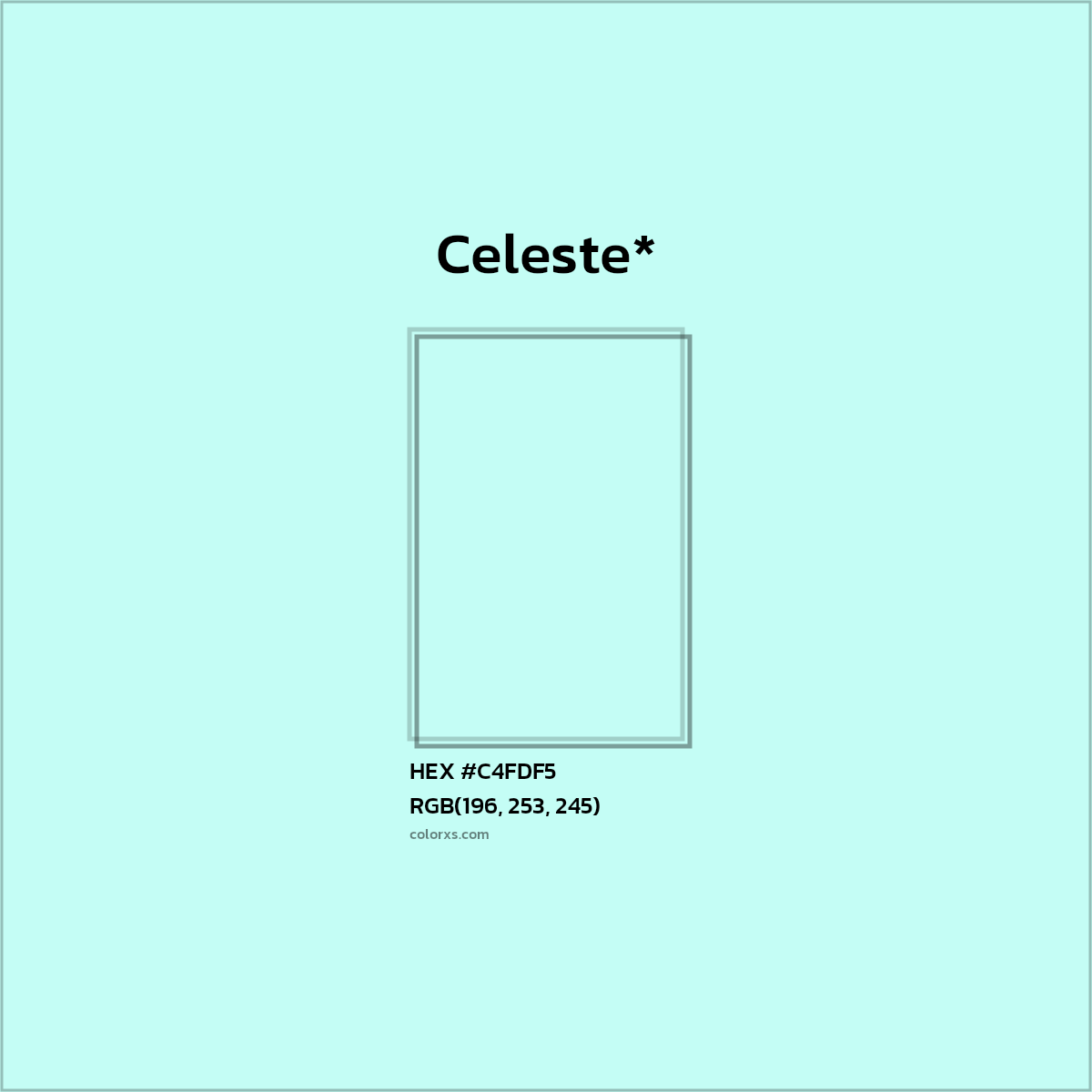 HEX #C4FDF5 Color Name, Color Code, Palettes, Similar Paints, Images