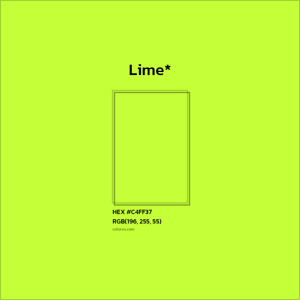 HEX #C4FF37 Color Name, Color Code, Palettes, Similar Paints, Images
