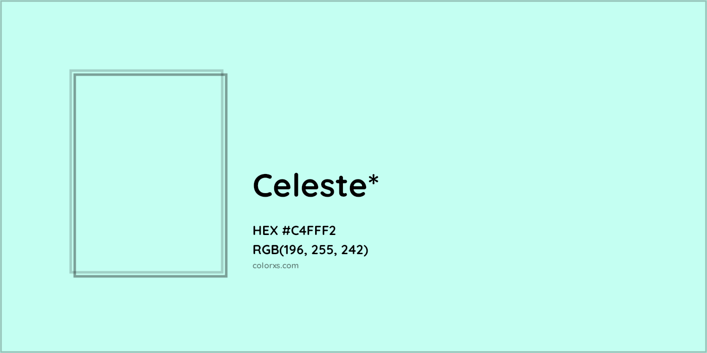 HEX #C4FFF2 Color Name, Color Code, Palettes, Similar Paints, Images