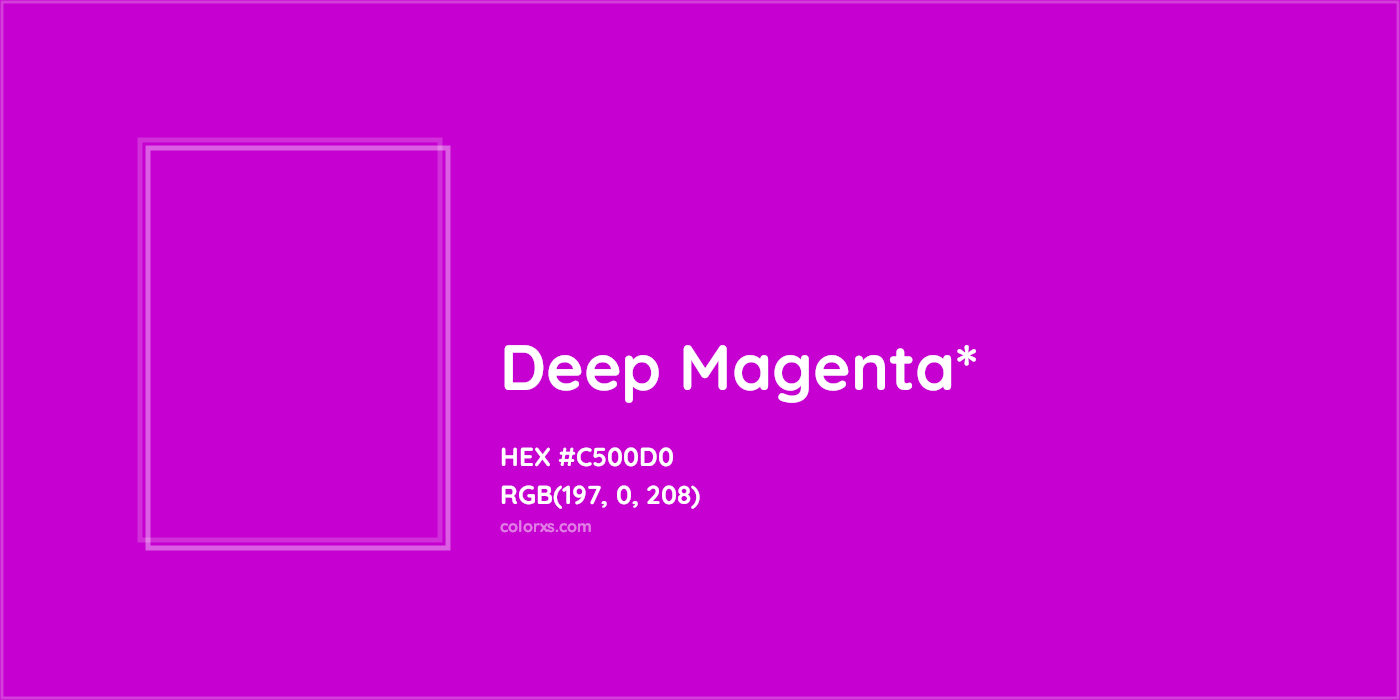 HEX #C500D0 Color Name, Color Code, Palettes, Similar Paints, Images