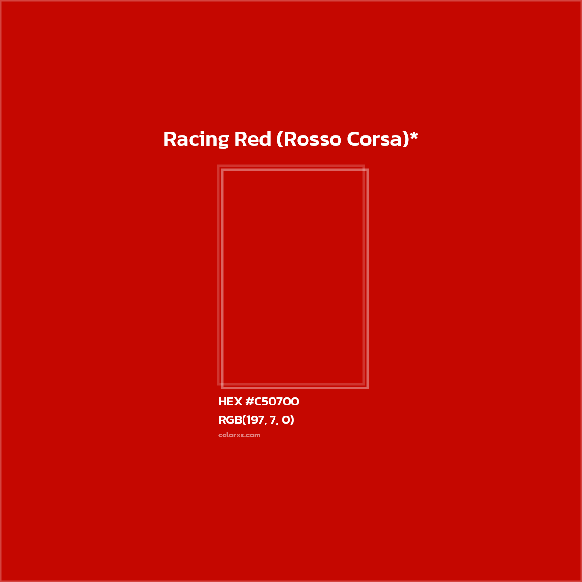 HEX #C50700 Color Name, Color Code, Palettes, Similar Paints, Images