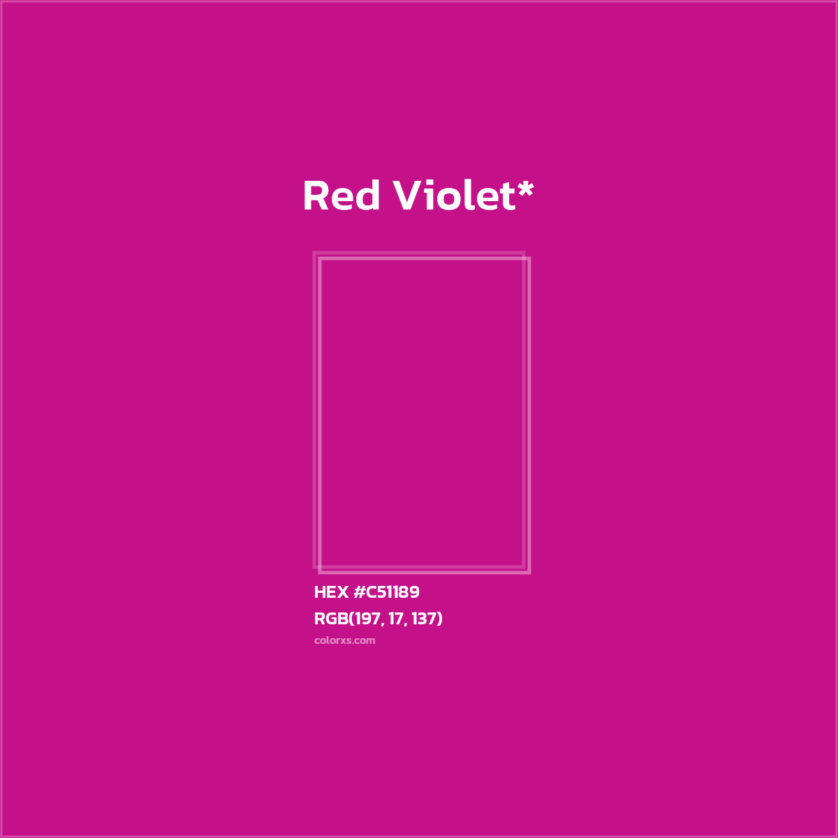HEX #C51189 Color Name, Color Code, Palettes, Similar Paints, Images
